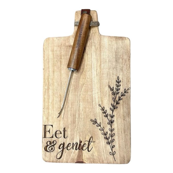 Eet & Geniet Cheese Board with cheese knife